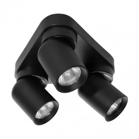 Kinkiety-do-salonu - czarna oprawa ścienno-sufitowa z trójkątną podstawą gu10 malta sp 3 ad-op-6483bgu10 orno 