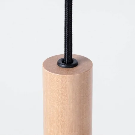 Oswietlenie-sufitowe - drewniana lampa wisząca pastelo 3xg9 sl.1267 sollux lighting 