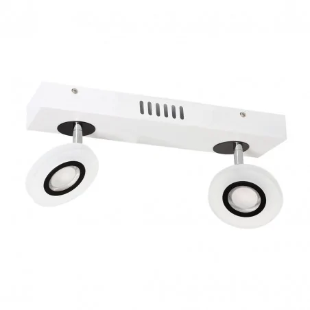 Lampy-sufitowe - lampa sufitowa led biała/czarna 8w punto ml021 eko-light 