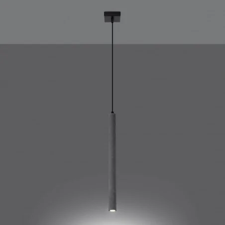 Oswietlenie-sufitowe - betonowa lampa wisząca pastelo g9 sl.1271 sollux lighting 