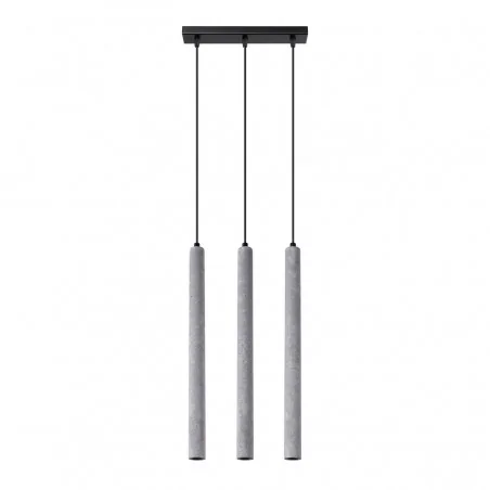 Oswietlenie-sufitowe - betonowa lampa wisząca pastelo 3xg9 sl.1272 sollux lighting 