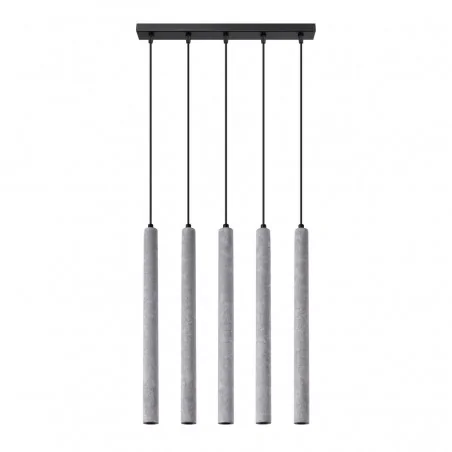 Oswietlenie-sufitowe - betonowa lampa wisząca pastelo 5xg9 sl.1274 sollux lighting 