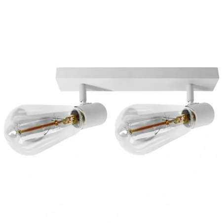 Kinkiety-do-salonu - oprawa ścienno-sufitowa podwójna biała 2xe27 rio sp 2 ad-op-6430we27 orno 