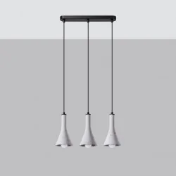 Oswietlenie-sufitowe - betonowa lampa wisząca rea 3xe14 sl.1225 sollux lighting 