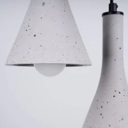 Oswietlenie-sufitowe - betonowa lampa wisząca rea 3xe14 sl.1226 sollux lighting 