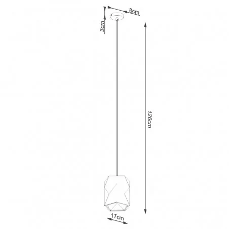 Oswietlenie-sufitowe - ceramiczna lampa wisząca e27 gobi sl.1250 sollux lighting 