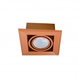 Oswietlenie-sufitowe - pomarańczowe oświetlenie sufitowe podtynkowe gu10 7w led blocco ml840 eko-light