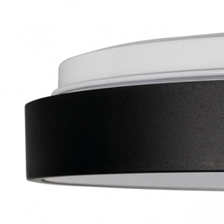 Plafony - plafoniera led w kolorze czarnym o mocy 17,5w 4000k vand led 37327 kanlux 