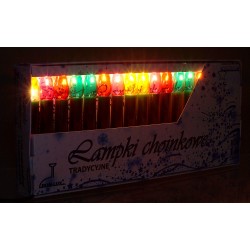 Oswietlenie-choinkowe - lampki na choinkę żarowe 6,75m 48w zielone kch-3 rum-lux 