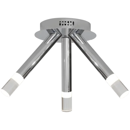 Lampy-sufitowe - chromowe oświetlenie sufitowe potrójne led 15w ice ml179 eko-light 