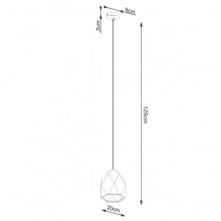 Oswietlenie-sufitowe - ceramiczna lampa wisząca e27 mint sl.1251 sollux lighting 