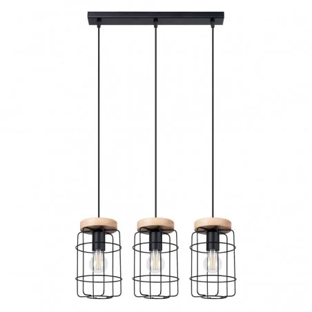 Oswietlenie-sufitowe - loftowa lampa wisząca gotto 3xe27 sl.1264 sollux lighting 