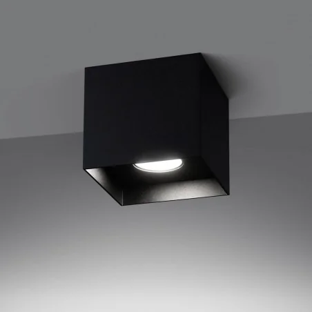 Oswietlenie-sufitowe - czarny plafon hati gu10 sl.1277 sollux lighting 