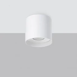 Oswietlenie-sufitowe - biały plafon mika gu10 sl.1280 sollux lighting 