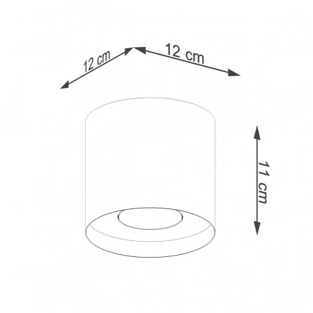 Oswietlenie-sufitowe - biały plafon mika gu10 sl.1280 sollux lighting 