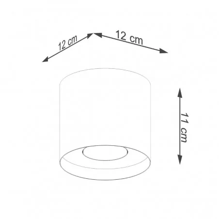 Oswietlenie-sufitowe - szary plafon mika gu10 sl.1282 sollux lighting 