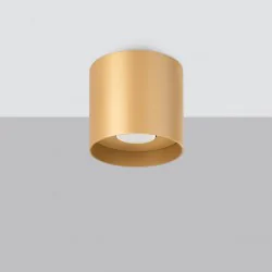 Oswietlenie-sufitowe - złoty plafon mika gu10 sl.1283 sollux lighting 