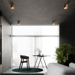 Oswietlenie-sufitowe - złoty plafon mika gu10 sl.1283 sollux lighting 