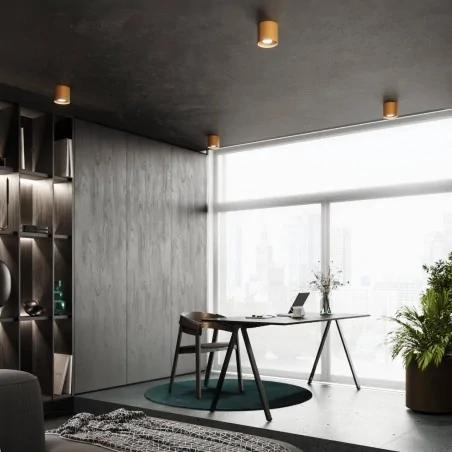 Oswietlenie-sufitowe - złoty plafon mika gu10 sl.1283 sollux lighting 