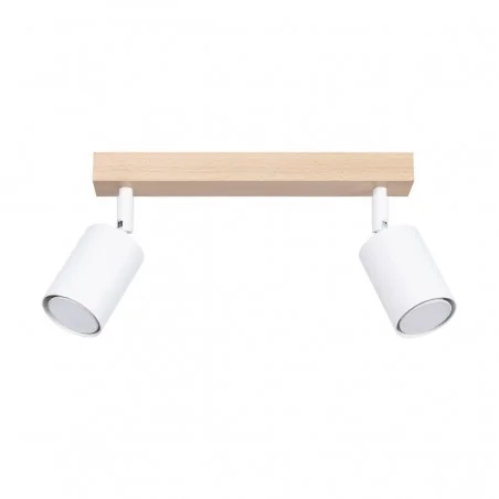 Oswietlenie-sufitowe - biały plafon verdo 2xgu10 sl.1286 sollux lighting 