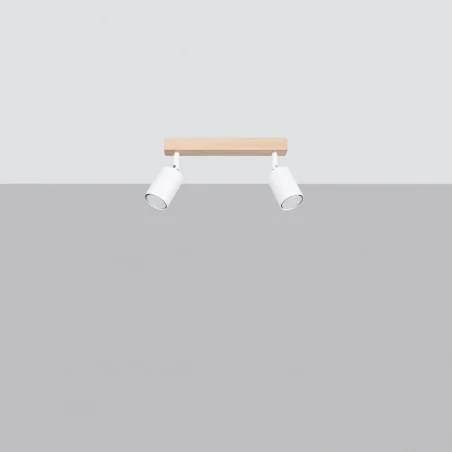 Oswietlenie-sufitowe - biały plafon verdo 2xgu10 sl.1286 sollux lighting 