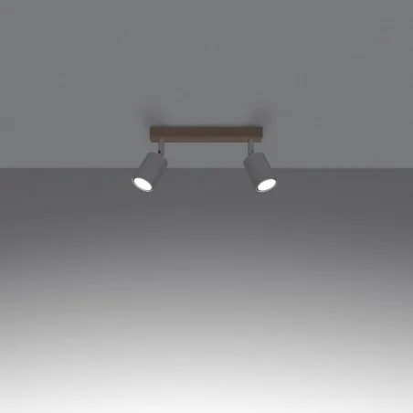 Oswietlenie-sufitowe - biały plafon verdo 2xgu10 sl.1286 sollux lighting 