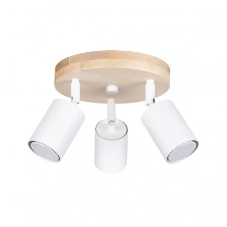 Oswietlenie-sufitowe - biały plafon verdo 3xgu10 sl.1287 sollux lighting 