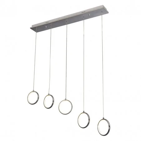 Lampy-sufitowe - pięciopunktowe oświetlenie led-owymi kółkami 35w anello ml272 eko-light 