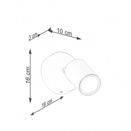 Kinkiety-do-salonu - czarny kinkiet verdo gu10 sl.1290 sollux lighting 