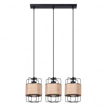 Oswietlenie-sufitowe - loftowa lampa wisząca gizur 3xe27 sl.1301 sollux lighting 