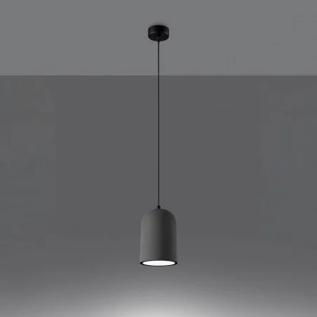 Oswietlenie-sufitowe - betonowa lampa wisząca nimis e27 sl.1306 sollux lighting 