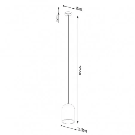 Oswietlenie-sufitowe - betonowa lampa wisząca nimis e27 sl.1306 sollux lighting 