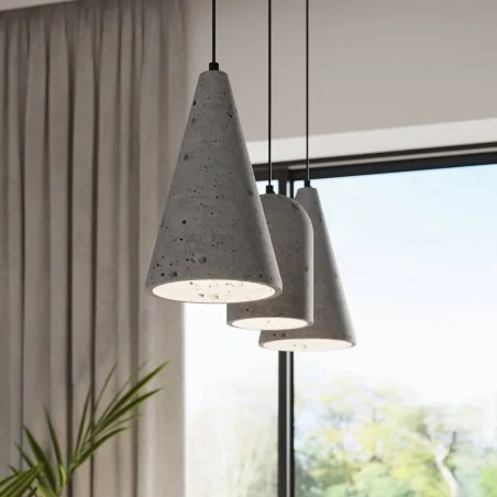 Oswietlenie-sufitowe - betonowa lampa wisząca nimis e27 sl.1306 sollux lighting 