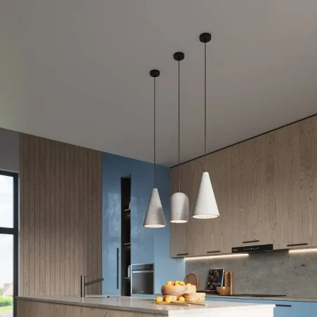 Oswietlenie-sufitowe - betonowa lampa wisząca nimis e27 sl.1306 sollux lighting 