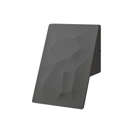 Kinkiety-ogrodowe - czarna lampa elewacyjna led 10w 4000k cracks ml095 eko-light 