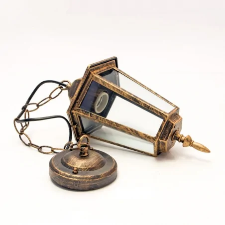 Lampy-ogrodowe-wiszace - lampa ogrodowa wisząca w stylu retro patynowa liguria 202178 polux 