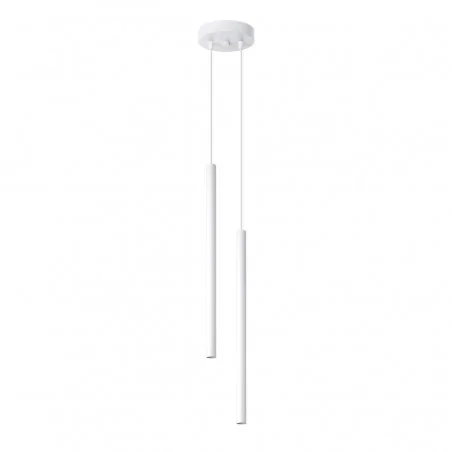 Oswietlenie-sufitowe - biała lampa wisząca 2xg9 pastelo sl.1303 sollux lighting 