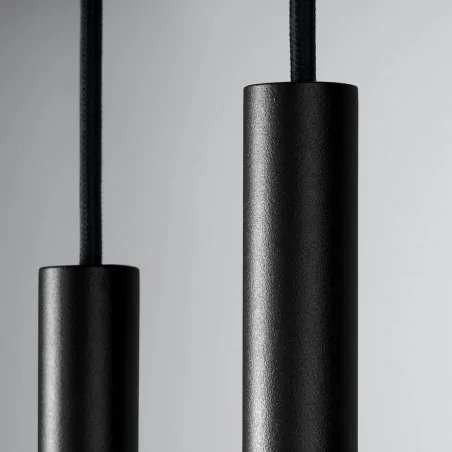 Oswietlenie-sufitowe - czarna lampa wisząca 2xg9 pastelo sl.1304 sollux lighting 