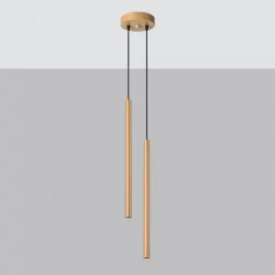 Oswietlenie-sufitowe - złota lampa wisząca 2xg9 pastelo sl.1305 sollux lighting 