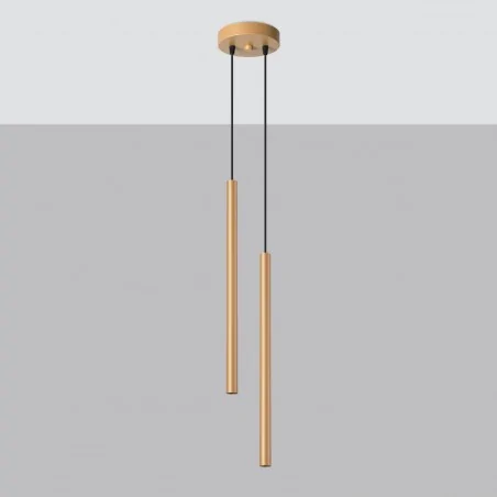 Oswietlenie-sufitowe - złota lampa wisząca 2xg9 pastelo sl.1305 sollux lighting 