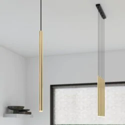 Oswietlenie-sufitowe - lampa wisząca g9 pastelo złoty połysk sl.1195 sollux lighting 