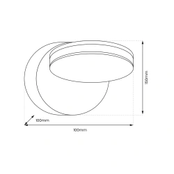 Kinkiety-do-salonu - kinkiet o świeceniu 360° 6w led biały ml3731 eko-light 