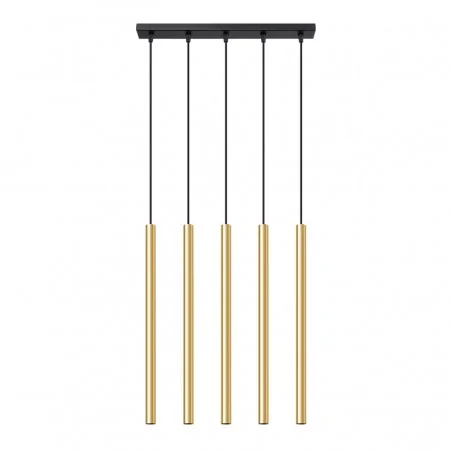 Oswietlenie-sufitowe - lampa wisząca 5xg9 pastelo złoty połysk sl.1198 sollux lighting 