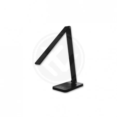 Lampki-biurkowe - czarna lampa biurkowa ingrid led 7w 2700-6000k usb qi 1461 lvt 