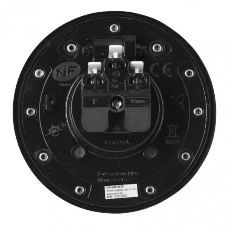 Gniazda-pojedyncze-podtynkowe - hermetyczne gniazdo elektryczne szczotkowane aluminium podtynkowe okrągłe ip55 or-gm-9030 orno 