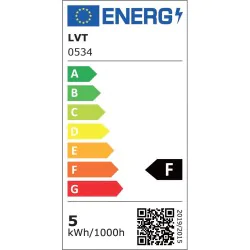 Lampki-biurkowe - biała akumulatorowa lampa biurkowa magneto led 5w 4000k 0534 lvt 