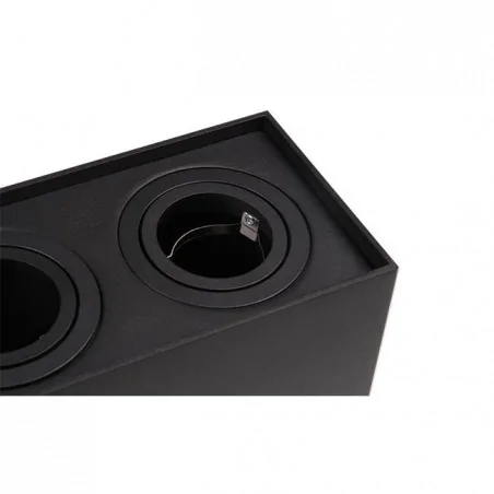 Oprawy-sufitowe-ruchome - ruchoma czarna oprawa natynkowa 2xgu10 7827 lvt 