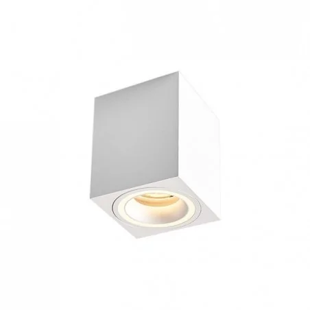 Oprawy-sufitowe-stale - biała kwadratowa oprawa natynkowa gu10 4348 lvt 