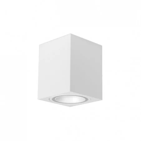 Oprawy-sufitowe-stale - biała kwadratowa oprawa natynkowa gu10 4348 lvt 