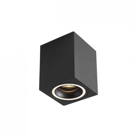 Oprawy-sufitowe-stale - czarna kwadratowa oprawa natynkowa gu10 1432 lvt 